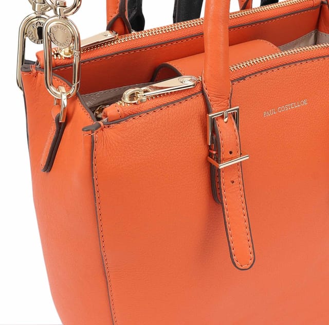 Paul Costelloe Paul Costelloe Women's Ortler Leather Multi Way Bag in Orange - 2