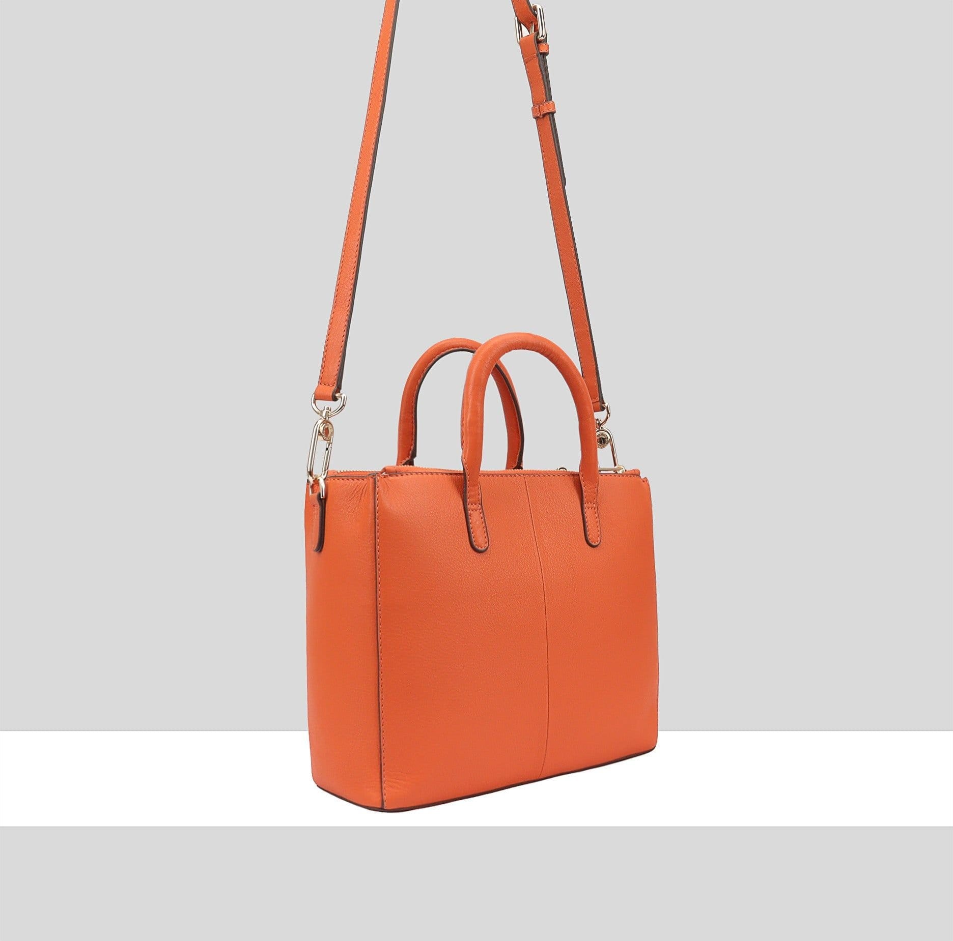 Paul Costelloe Paul Costelloe Women's Ortler Leather Multi Way Bag in Orange - 4