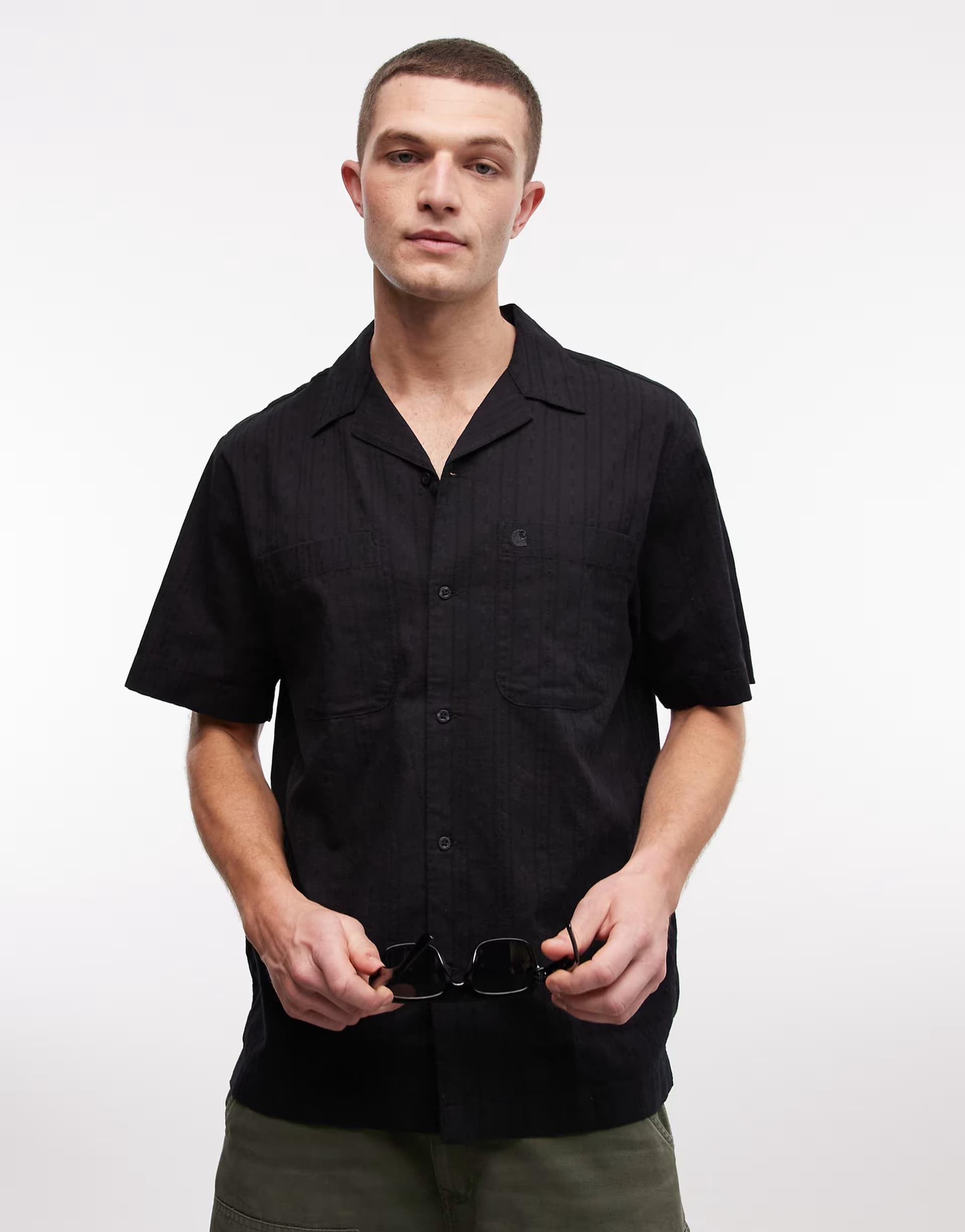 ASOS Carhartt WIP Gareth Shirt in Black