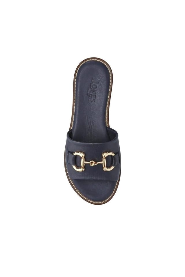 Jones Bootmaker Jones Bootmaker Women's Emillina Leather Buckle Mule Sandals in Navy - 3