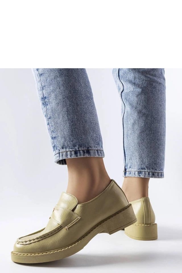 Love Lace Love Lace Women's Elegant Loafers with Thick Sole Comfort Slip On in Pale Green - 2
