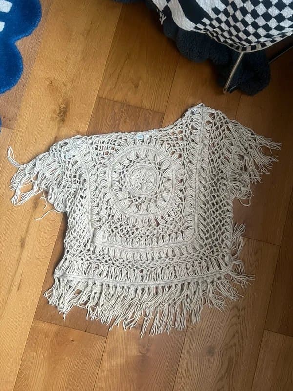 New Look Vintage crochet poncho