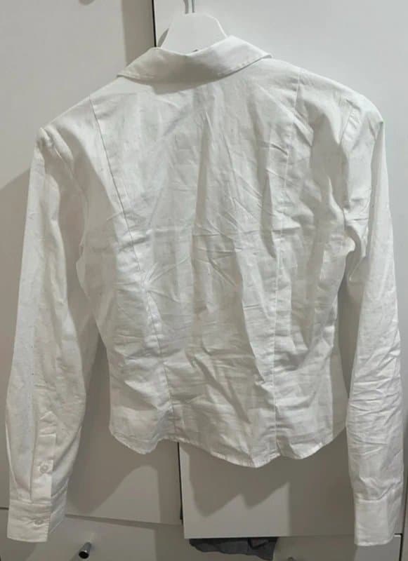 Bershka Bershka ruched cinched waist shirt