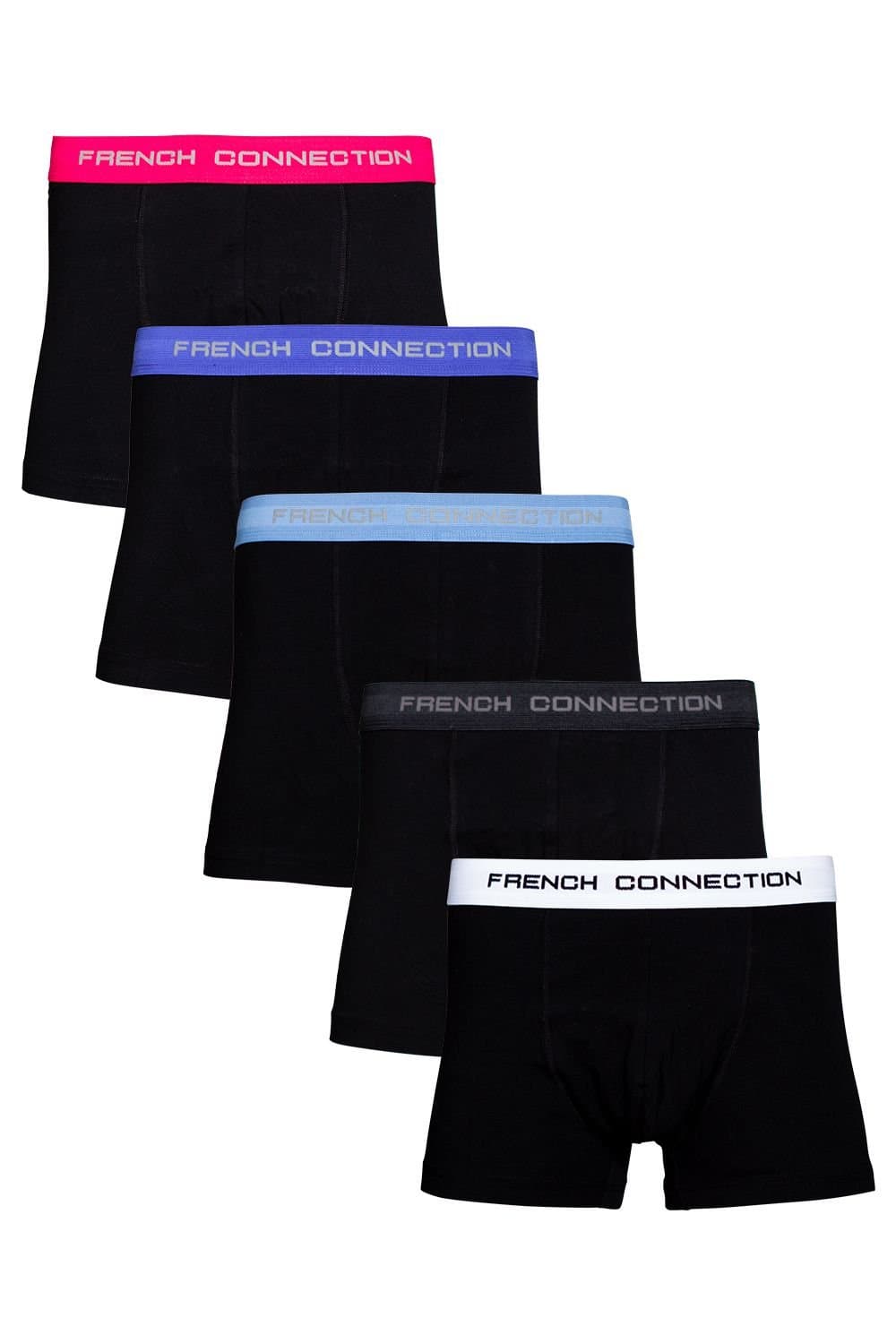French Connection French Connection Men's 5 Pack Cotton Boxers in Blue