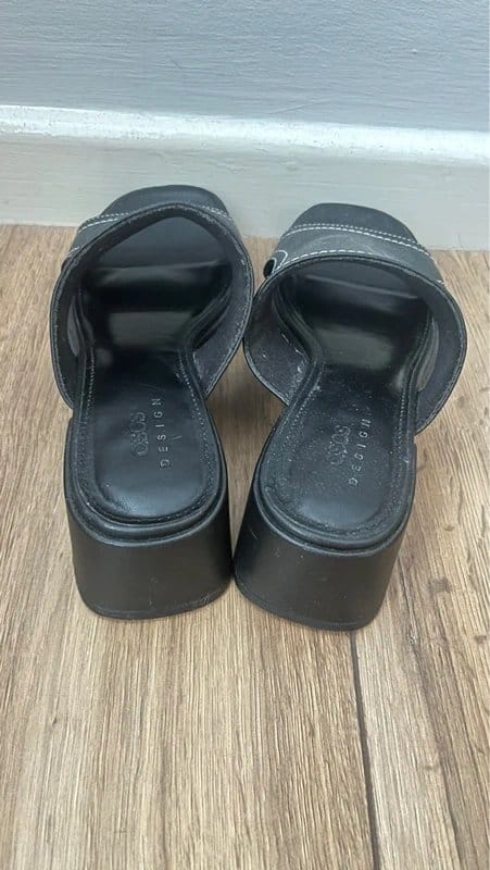 ASOS Design ASOS Black Heeled Mules - 1