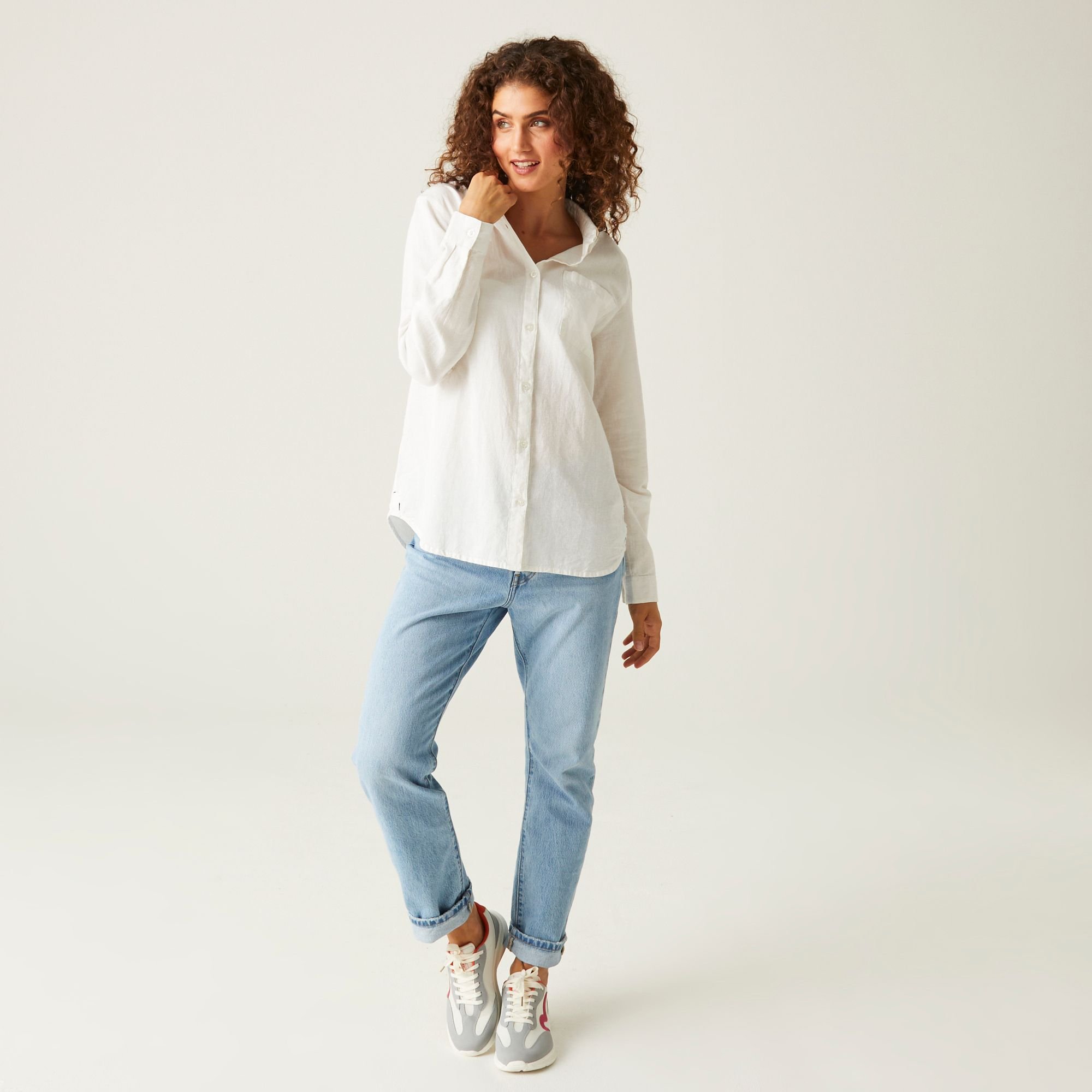 Regatta Regatta Women's Primevere Long Sleeve Shirt in White - 3