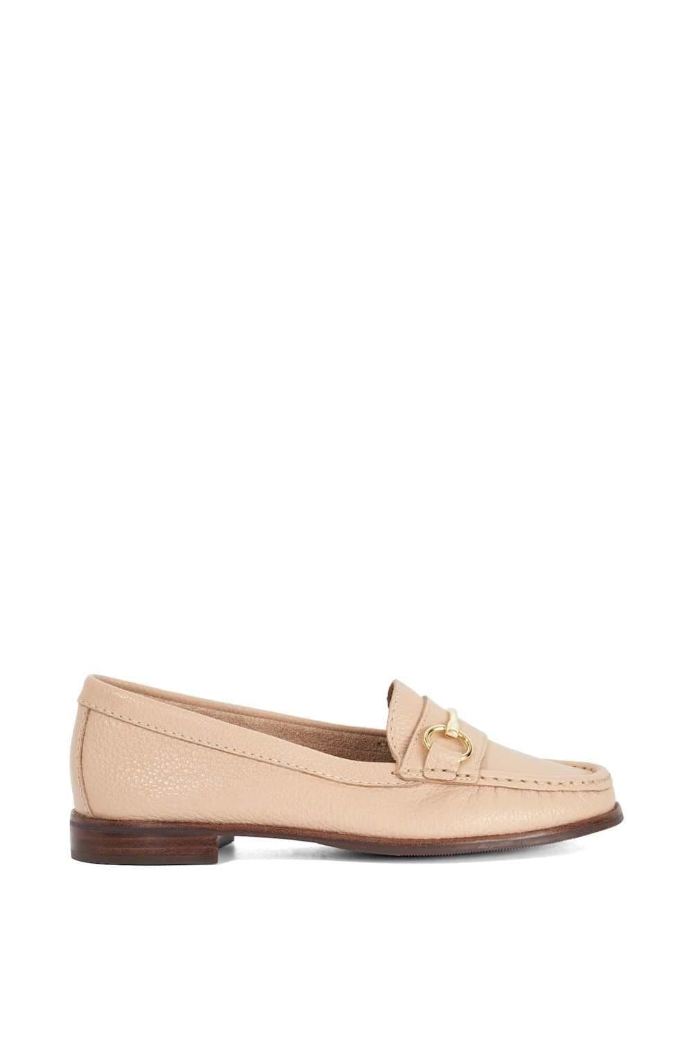 Dune London Dune London Women's Wide Fit 'Glenny' Leather Loafers in Pink