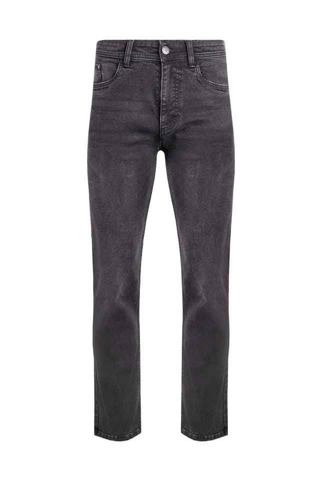 Weird Fish Weird Fish Men's Eddie Straight Leg Denim Jeans in Jet Black - 2