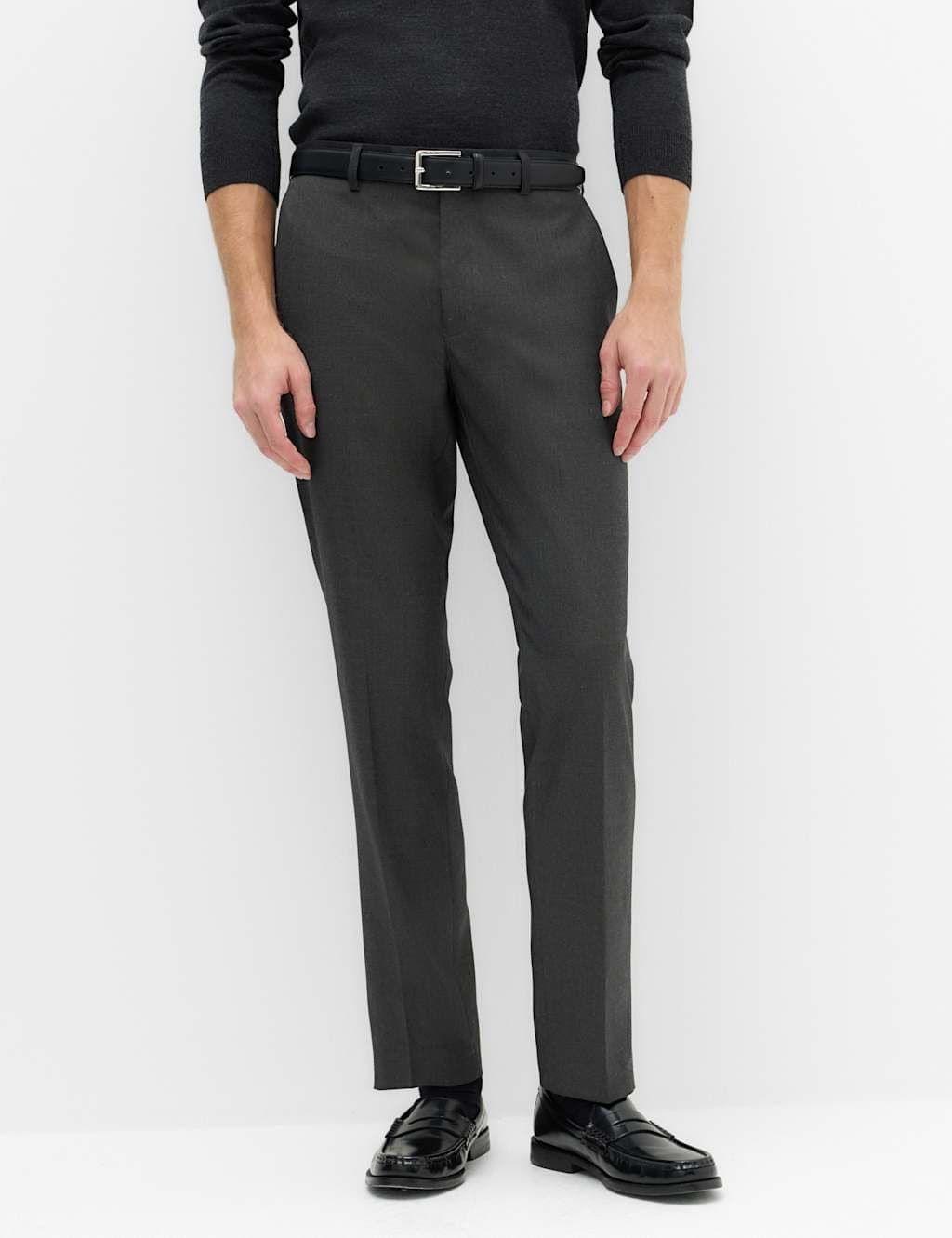 Marks & Spencer M&S Slim Fit Stretch Ultimate Suit Trousers Charcoal