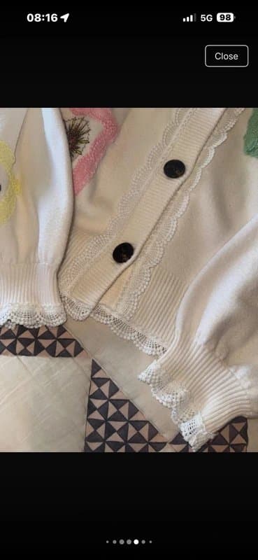 Never Fully Dressed NFD Isla Hannah Cardigan Size M