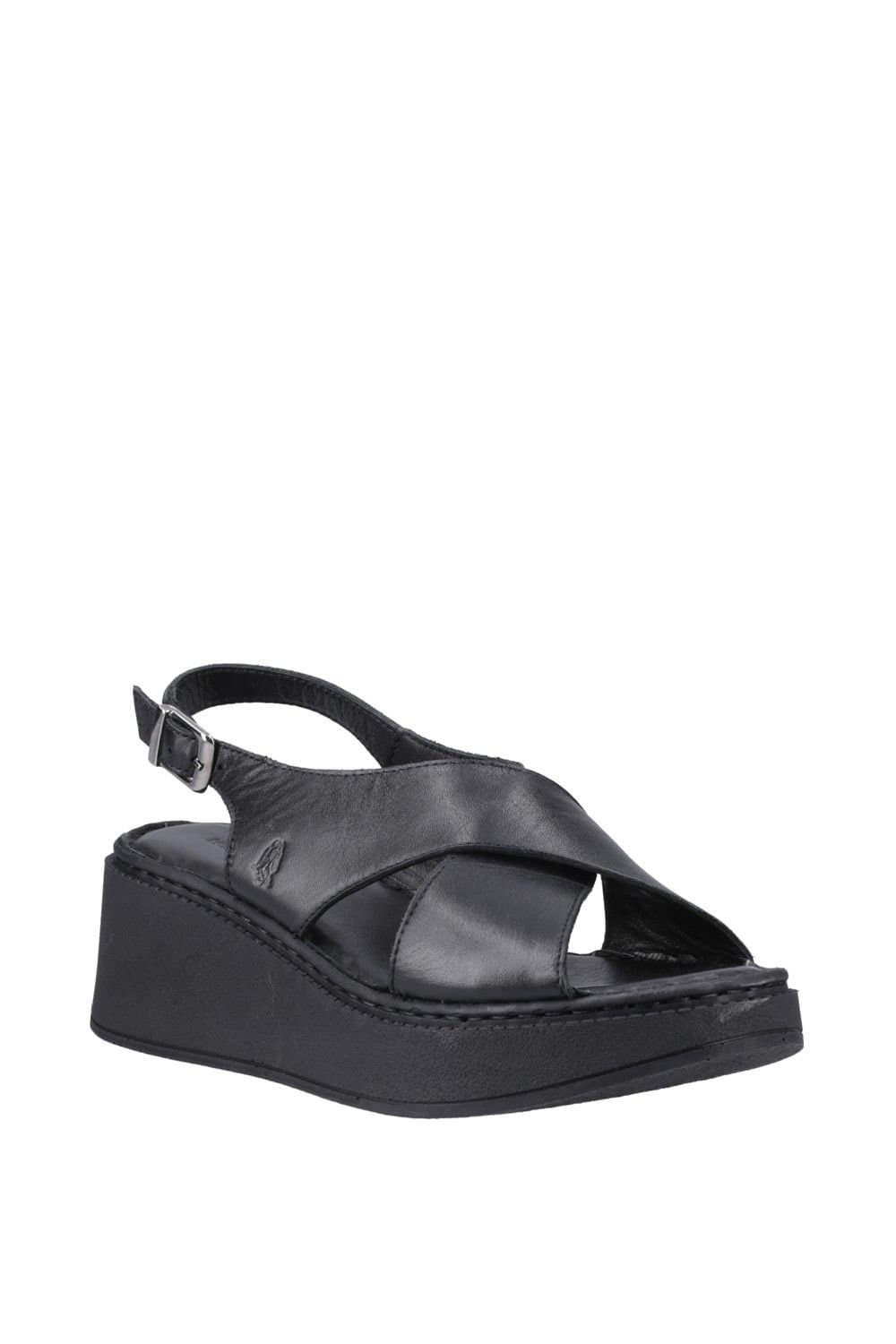 Hush Puppies Hush Puppies Women's Bex Wedge Sandal in Black