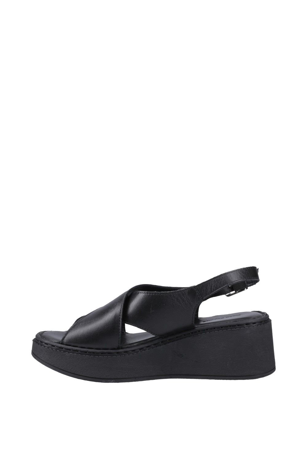 Hush Puppies Hush Puppies Women's Bex Wedge Sandal in Black - 4