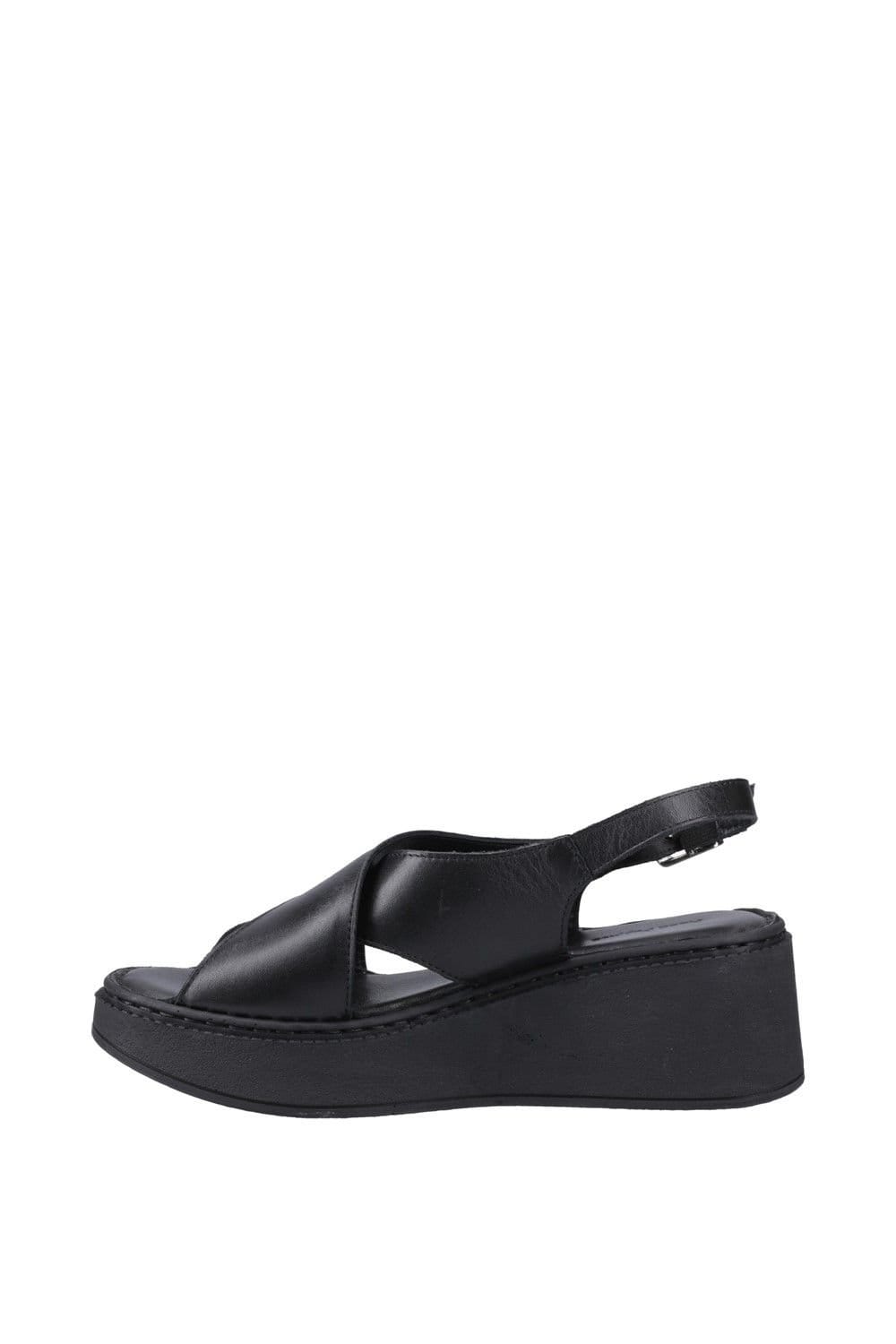 Hush Puppies Hush Puppies Women's Bex Wedge Sandal in Black - 4