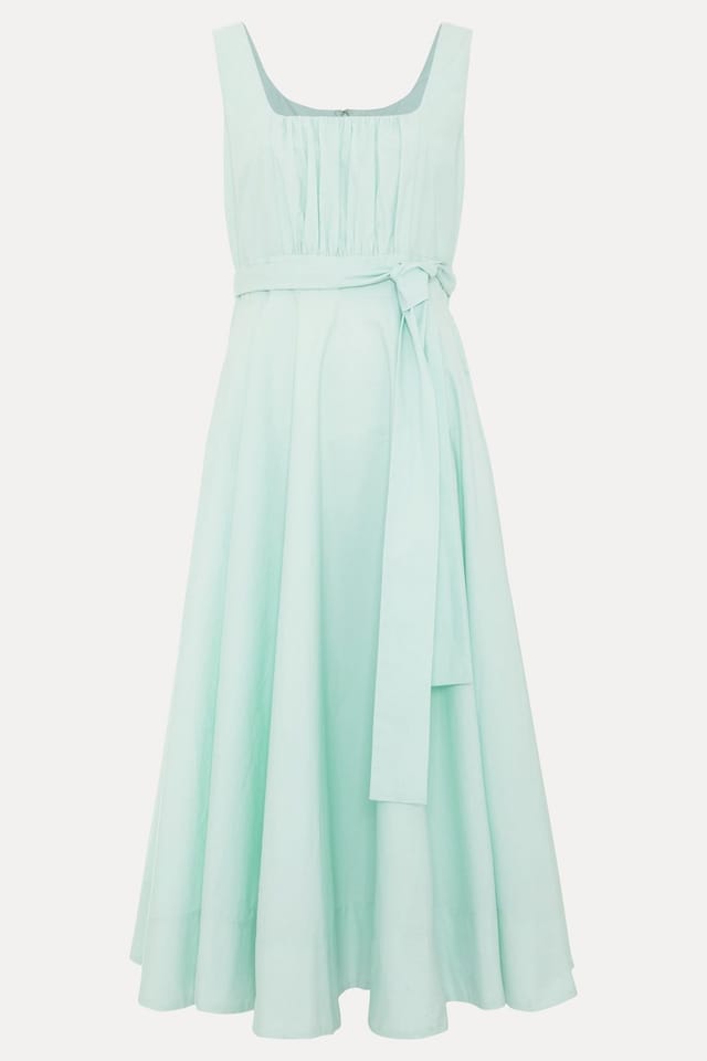 Phase Eight Phase Eight Women's Melinda Cotton Tie Midi Dress in Mint - 2