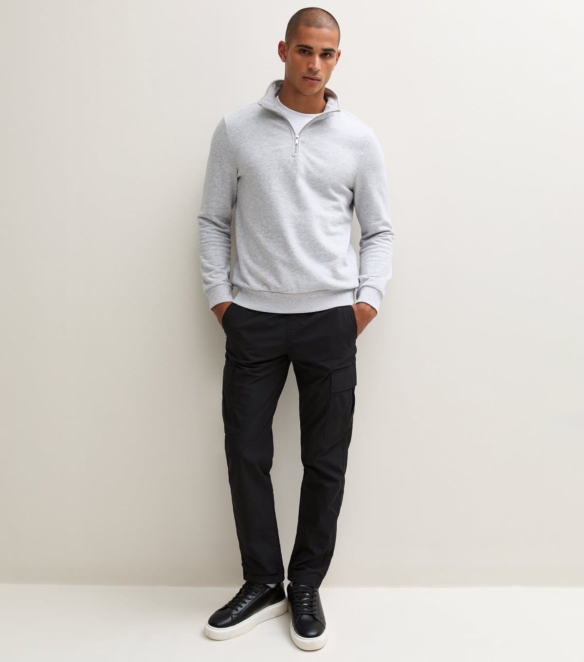 Jack & Jones Men's Black Technical Cargo Trousers Jack & Jones New Look