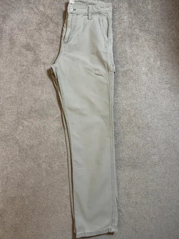 ASOS Men’s ASOS Design Light Grey Carpenter Jeans – W30 L32