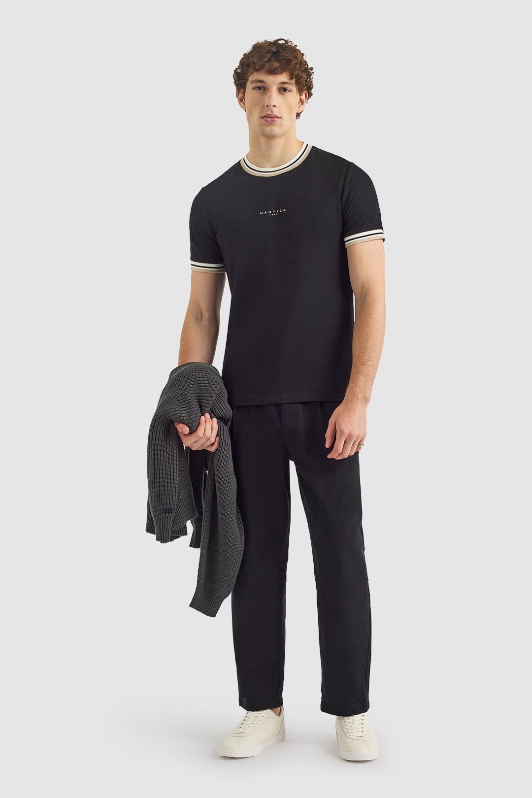 Nautica Nautica Men's Seaton T-Shirt in Black - 2