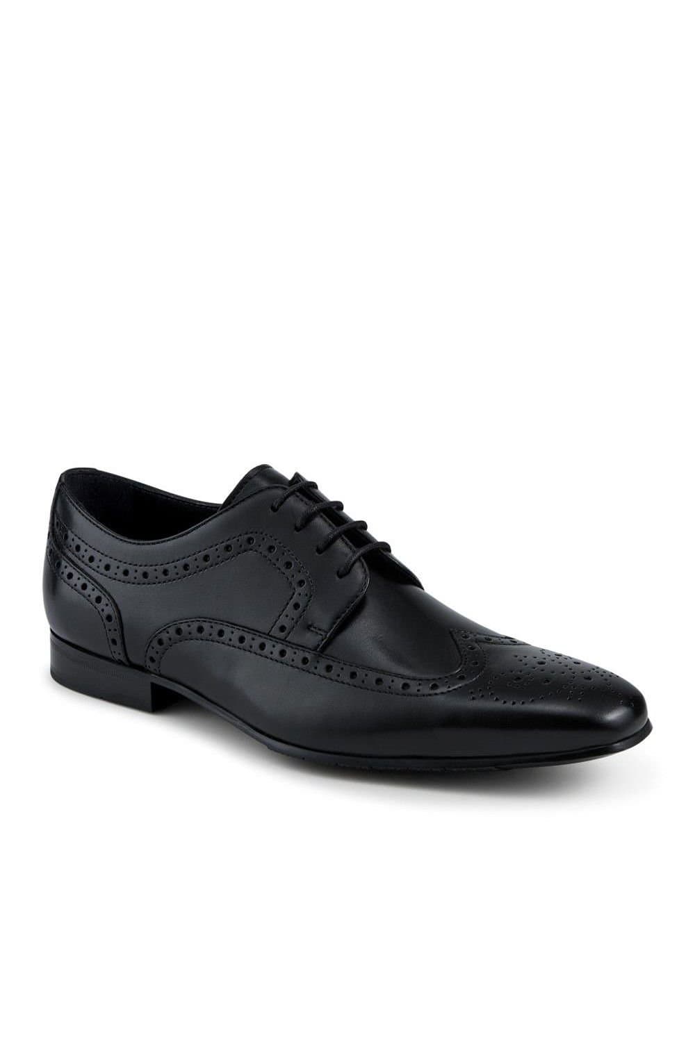 Jones Bootmaker Jones Bootmaker Men's Maxim Smart Leather Brogues in Black