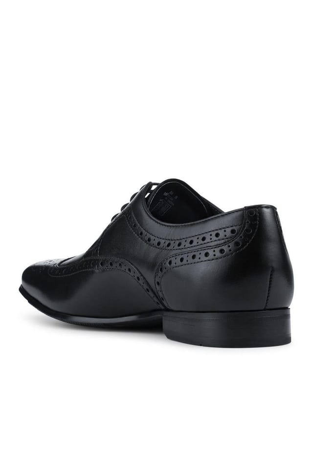 Jones Bootmaker Jones Bootmaker Men's Maxim Smart Leather Brogues in Black - 3
