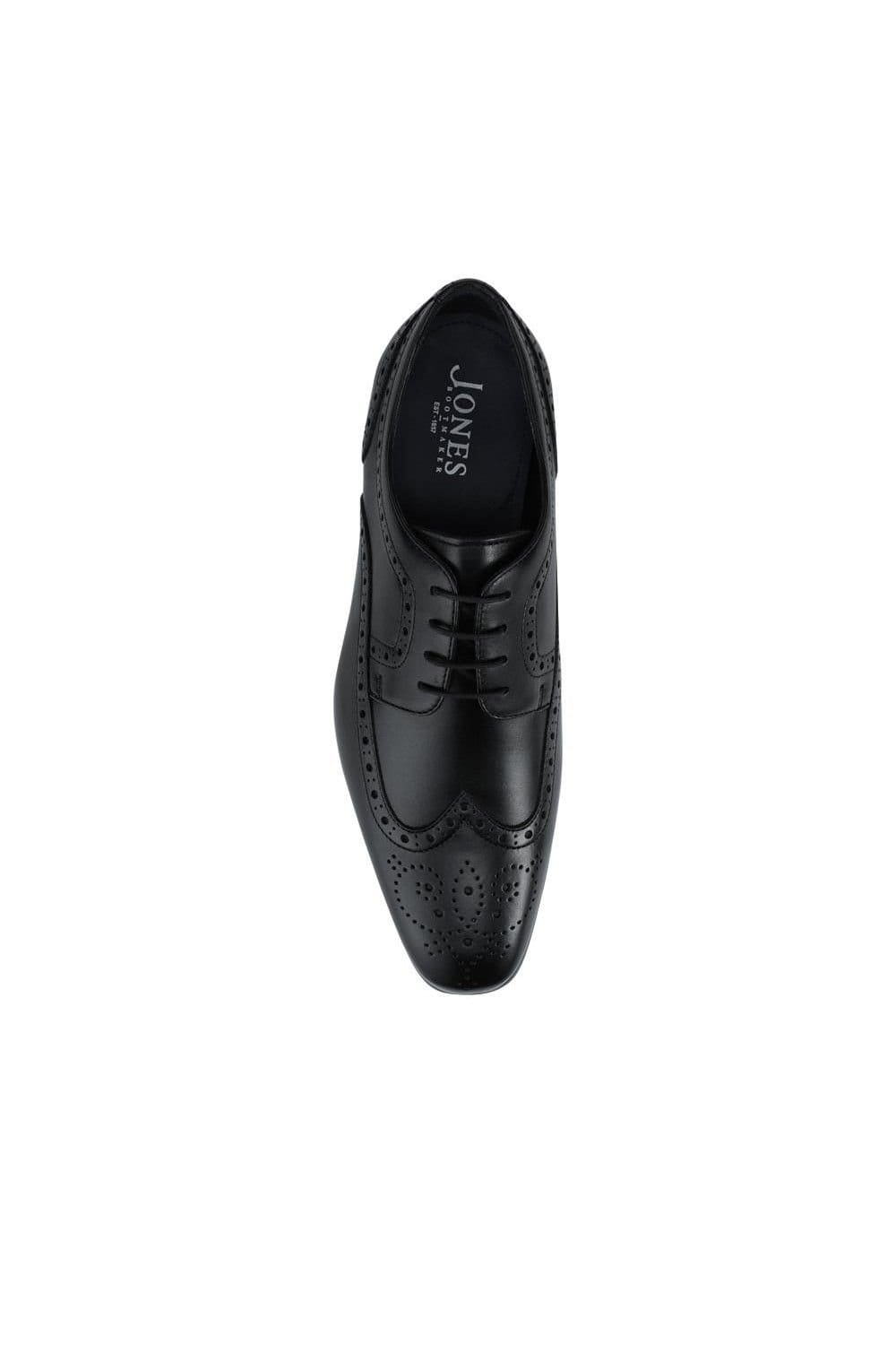 Jones Bootmaker Jones Bootmaker Men's Maxim Smart Leather Brogues in Black - 4
