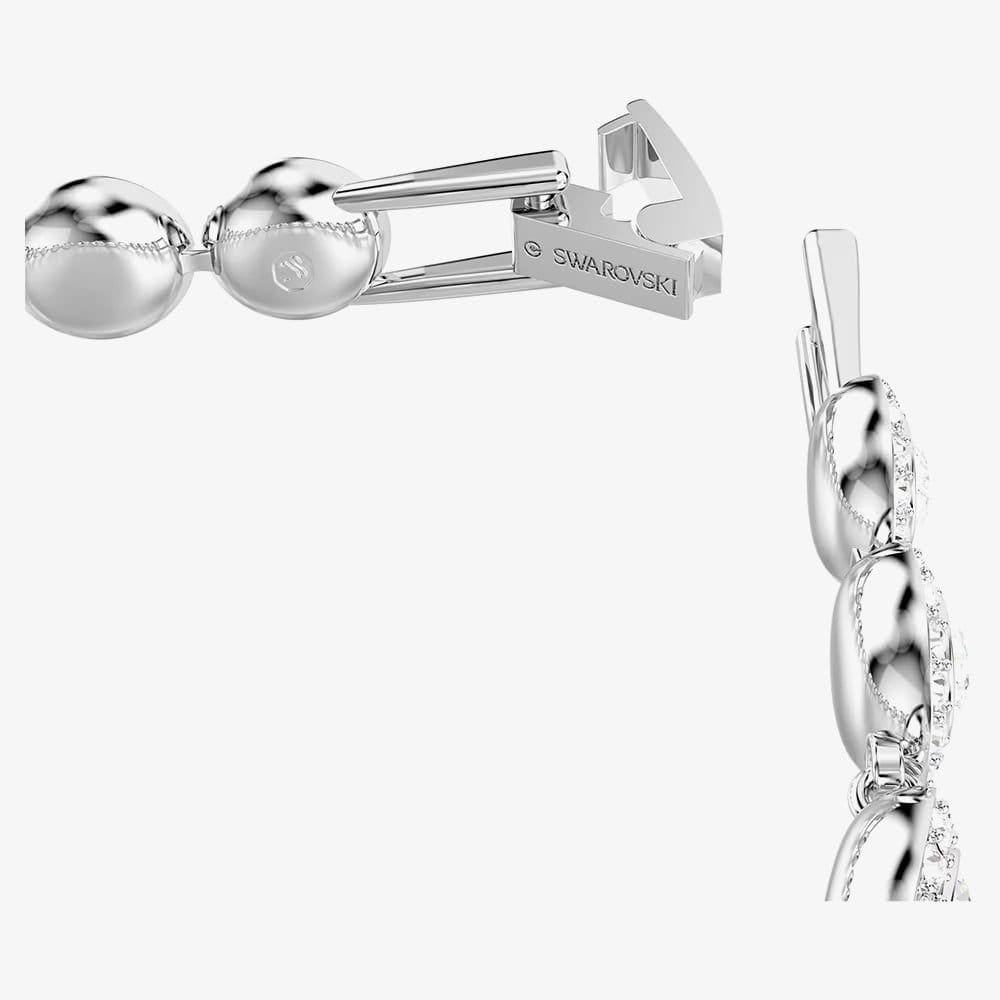 Swarovski Swarovski Women's Una Angelic Tennis Round Cut Crystals Bracelet 5682279 in Silver - 4