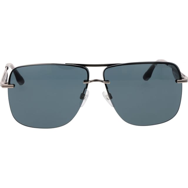 Trussardi Trussardi Men's TSM3001 64T01 Square/Rectangle Sunglasses in Silver - 2
