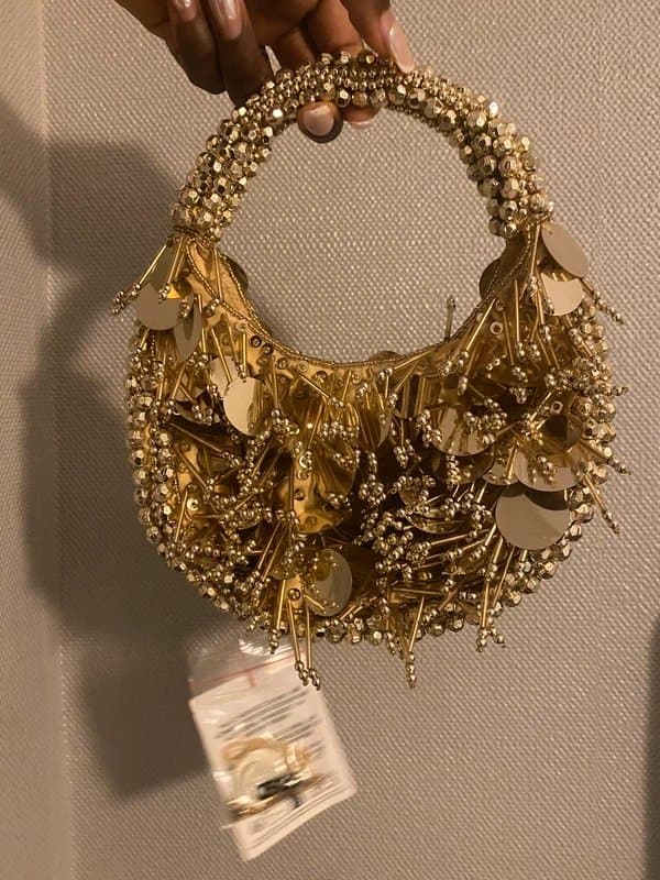 ASOS Gold sequin bag / potli
