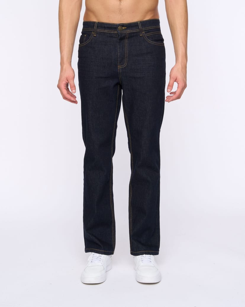 Duck&Cover Duck&Cover Hydras Men's Straight Leg Slim-Fit Modern Jeans in Dark Blue - 1
