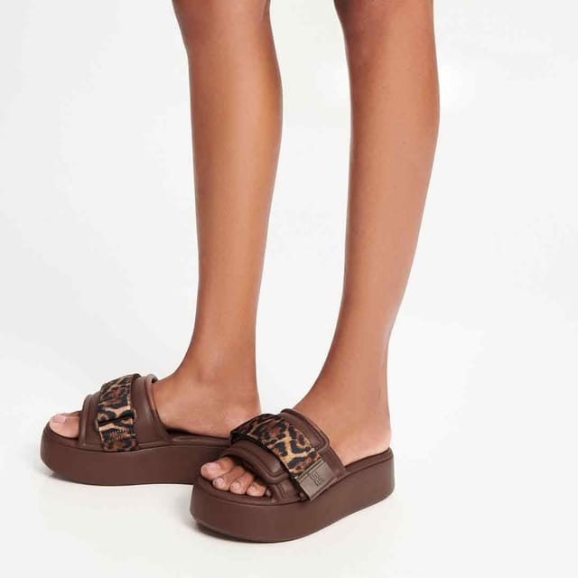 Melissa Shoes Melissa Shoes Women's Free Fuzzy Slide Platform in Brown - 2