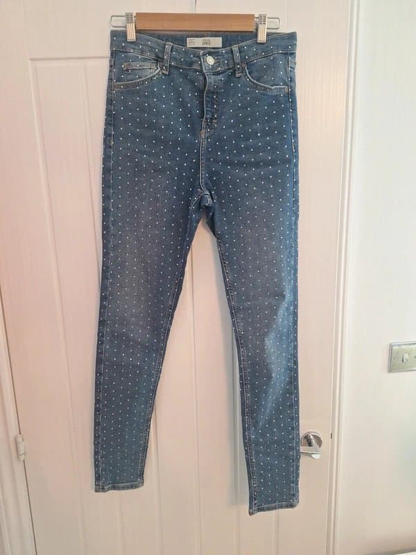 Topshop Moto Embellished Jeans