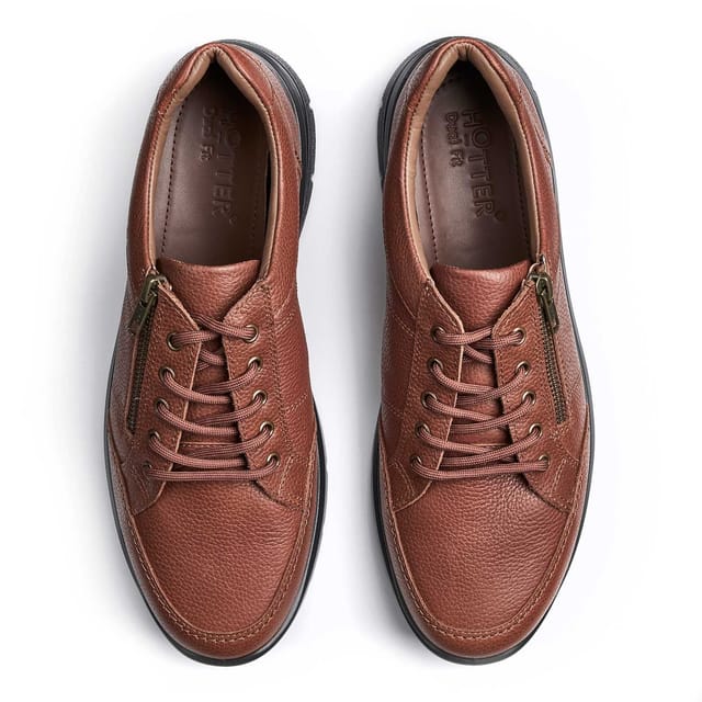Hotter Hotter Men's 'Finn' Dual Fit Sporty Shoes in Tan - 3