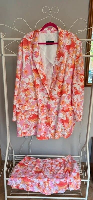 ASOS ASOS Linen shorts suit size 24