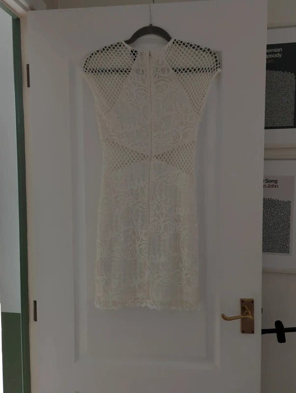 Topshop White lace short dress - 1