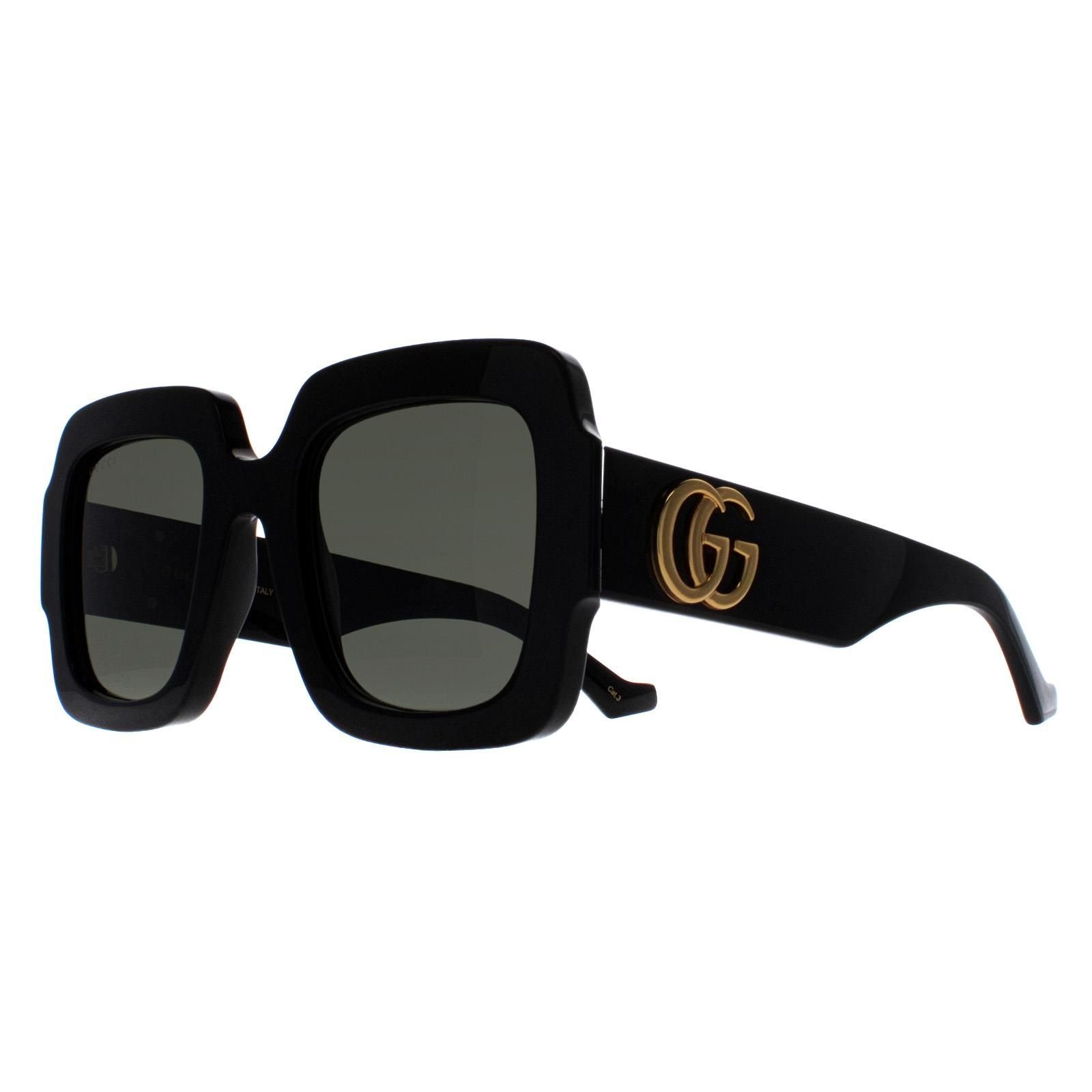 Gucci Gucci Women's Square Black Grey GG1547S - 2