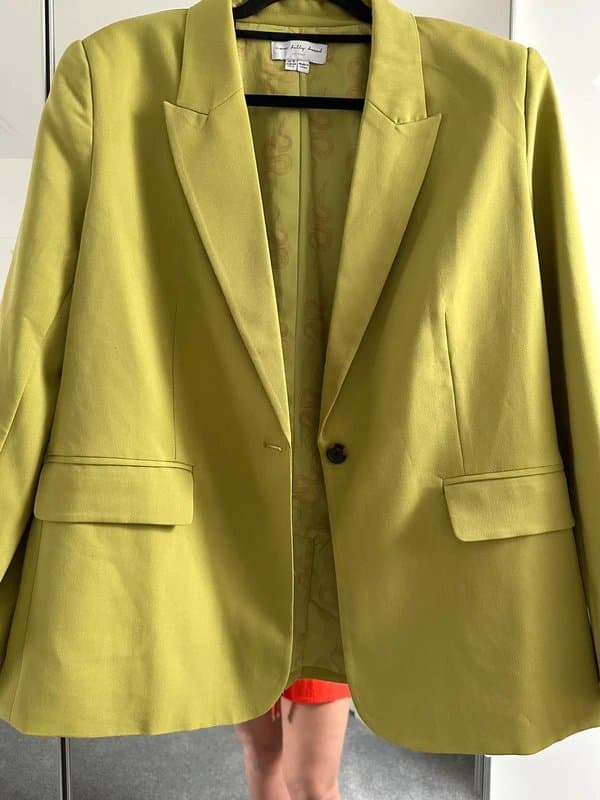 Never Fully Dressed Never Fully Dressed Lime Blazer Snake Pattern 16 18