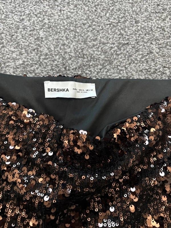 Bershka Brown sequin hot pants