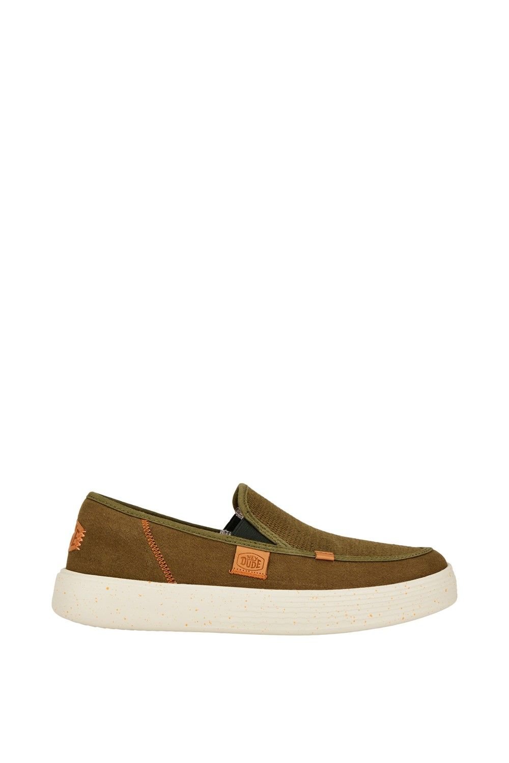 HEYDUDE HEYDUDE Men's 'Sunapee Coastline' Classic Slip On Shoes in Olive - 1