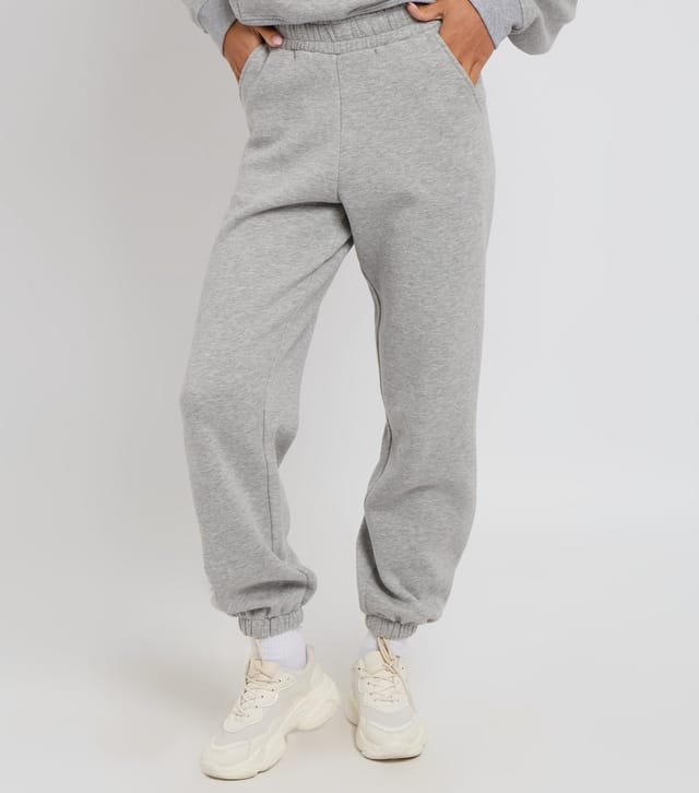 Urban Bliss Women's Grey Cuffed Marl Joggers Urban Bliss New Look - 2