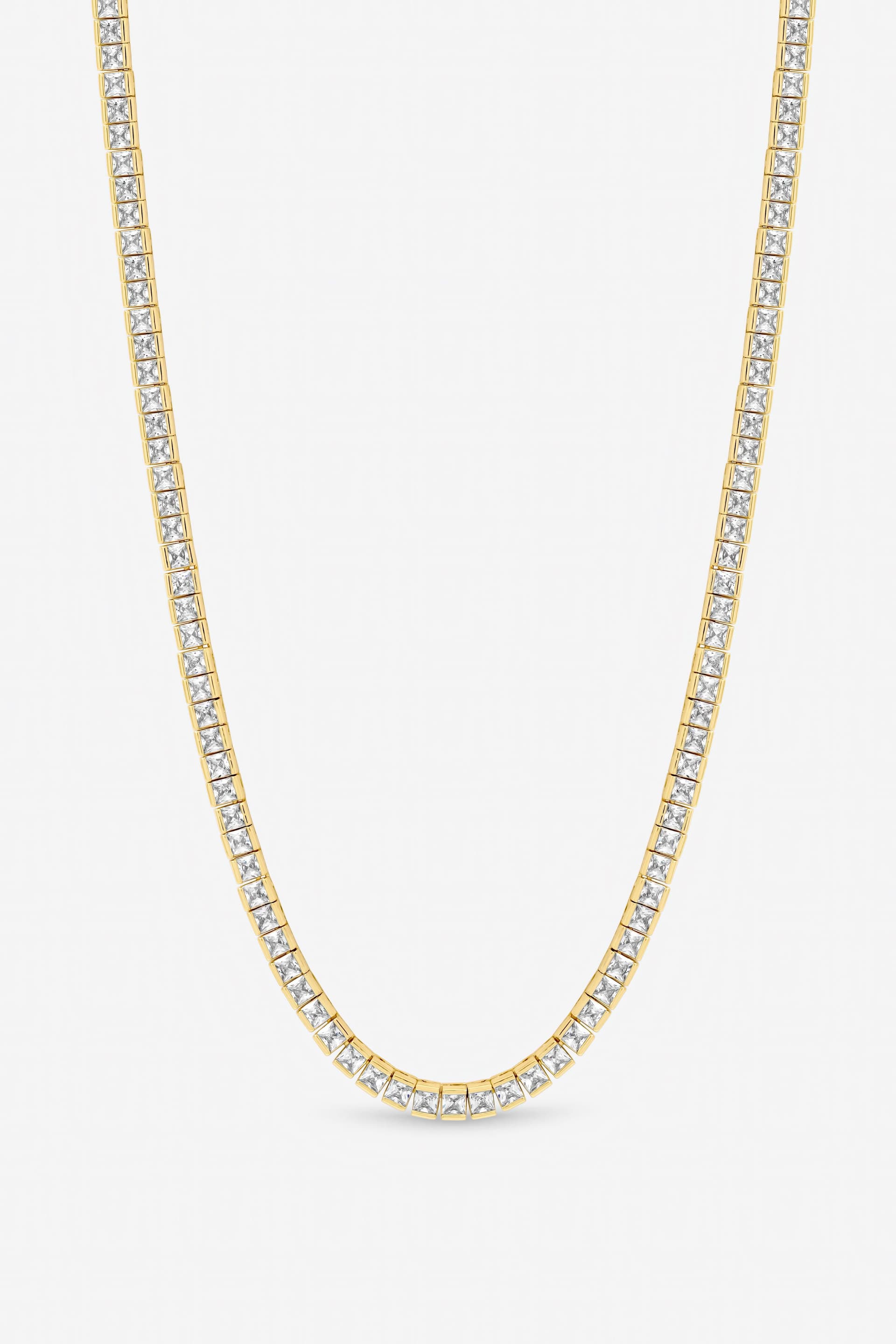 Jon Richard Jon Richard Gold Plated Luxe Tennis Necklace
