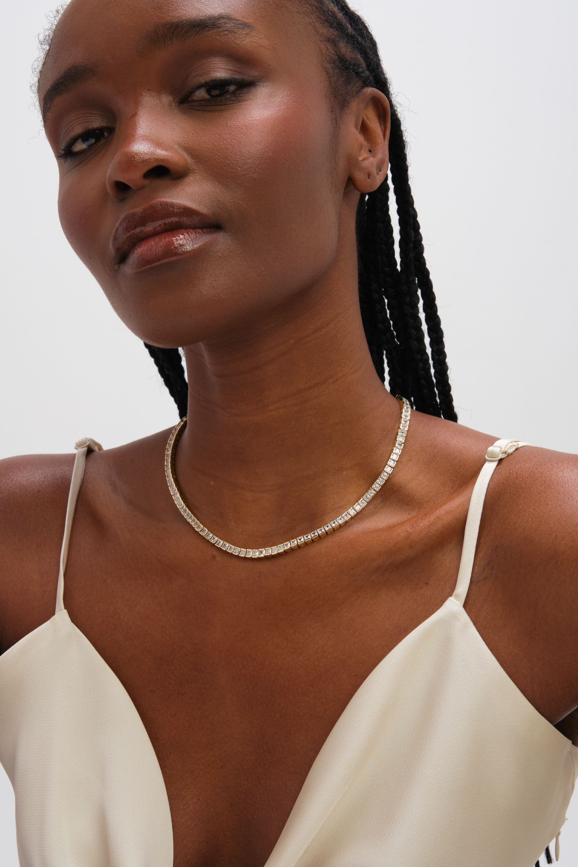 Jon Richard Jon Richard Women's Jon Ricahrd Gold Plated Luxe Tennis Necklace - 2