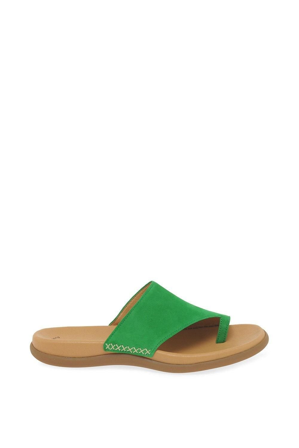Gabor Gabor Women's Lanzarote Toe Post Sandals in Green - 2