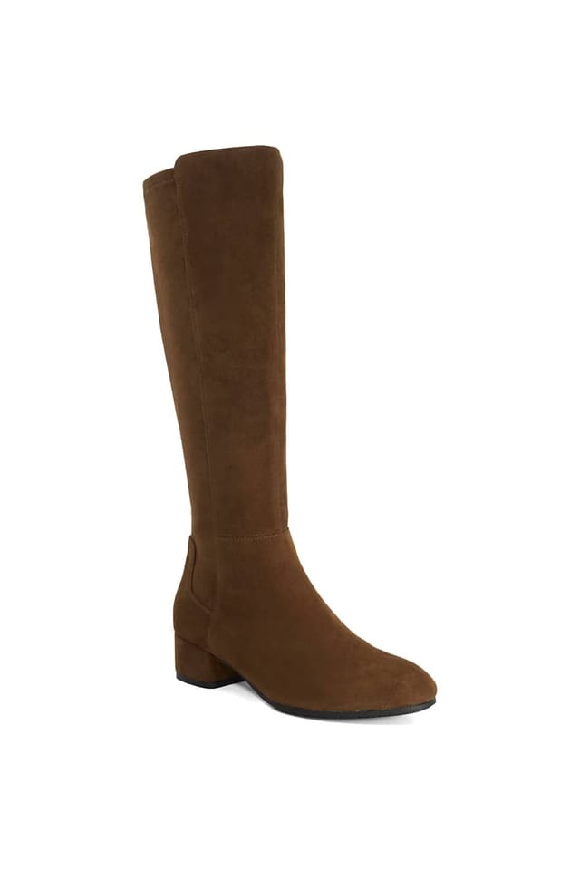 Dune London Dune London Women's 'Tayla' Suede Knee High Boots in Brown - 2