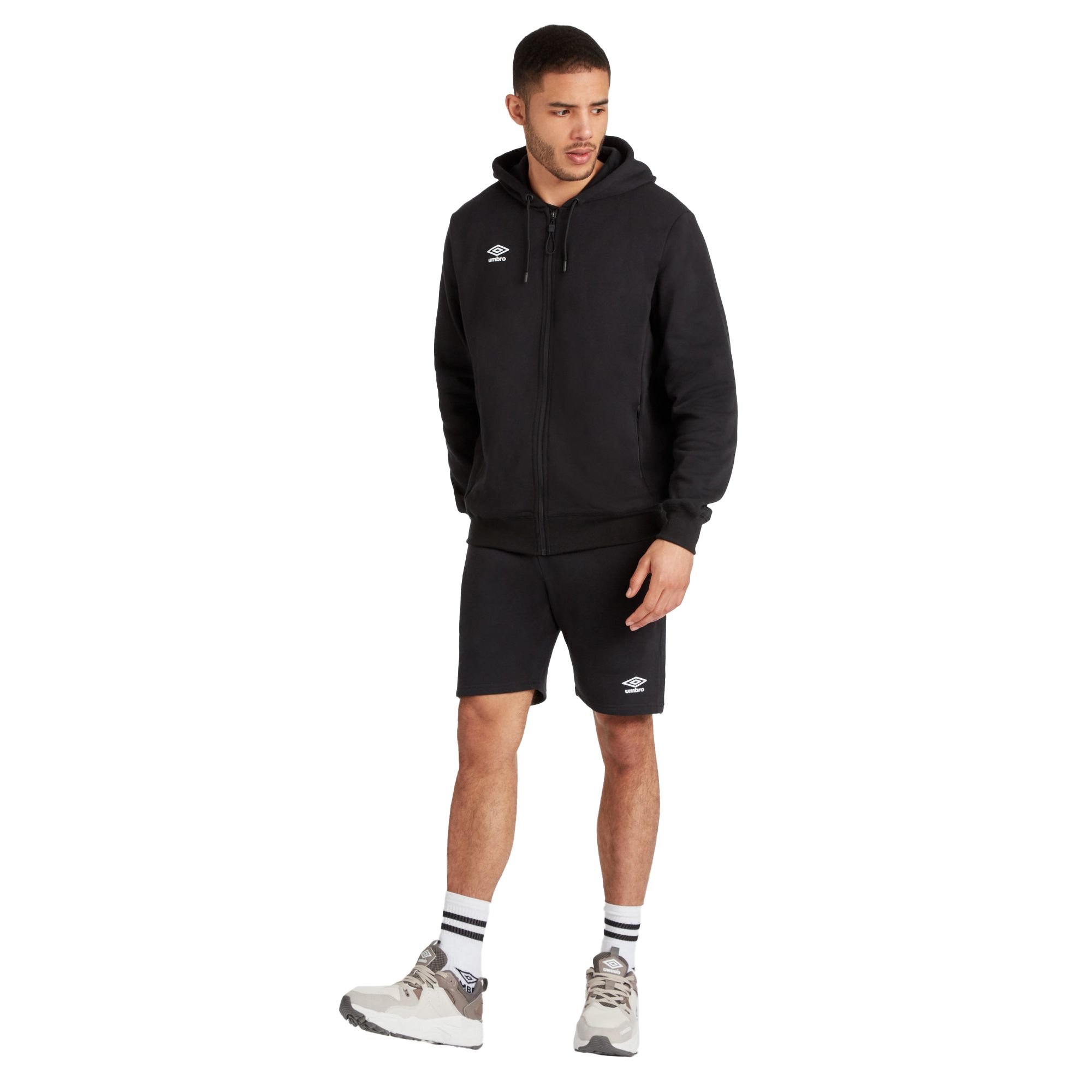 Umbro Umbro Men's Club Leisure Full Zip Hoodie in Black - 3