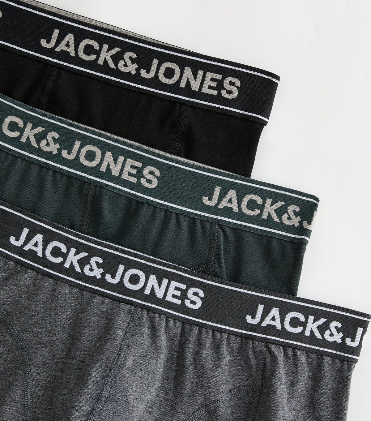 jack & jones Men's Multicolour Pack of 3 Relaxed Boxer Trunks Jack & Jones New Look - 2