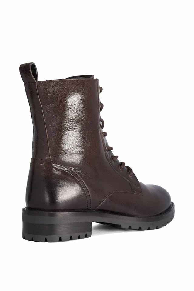 Dune London Dune London Women's 'Pressures' Leather Ankle Boots in Brown - 3