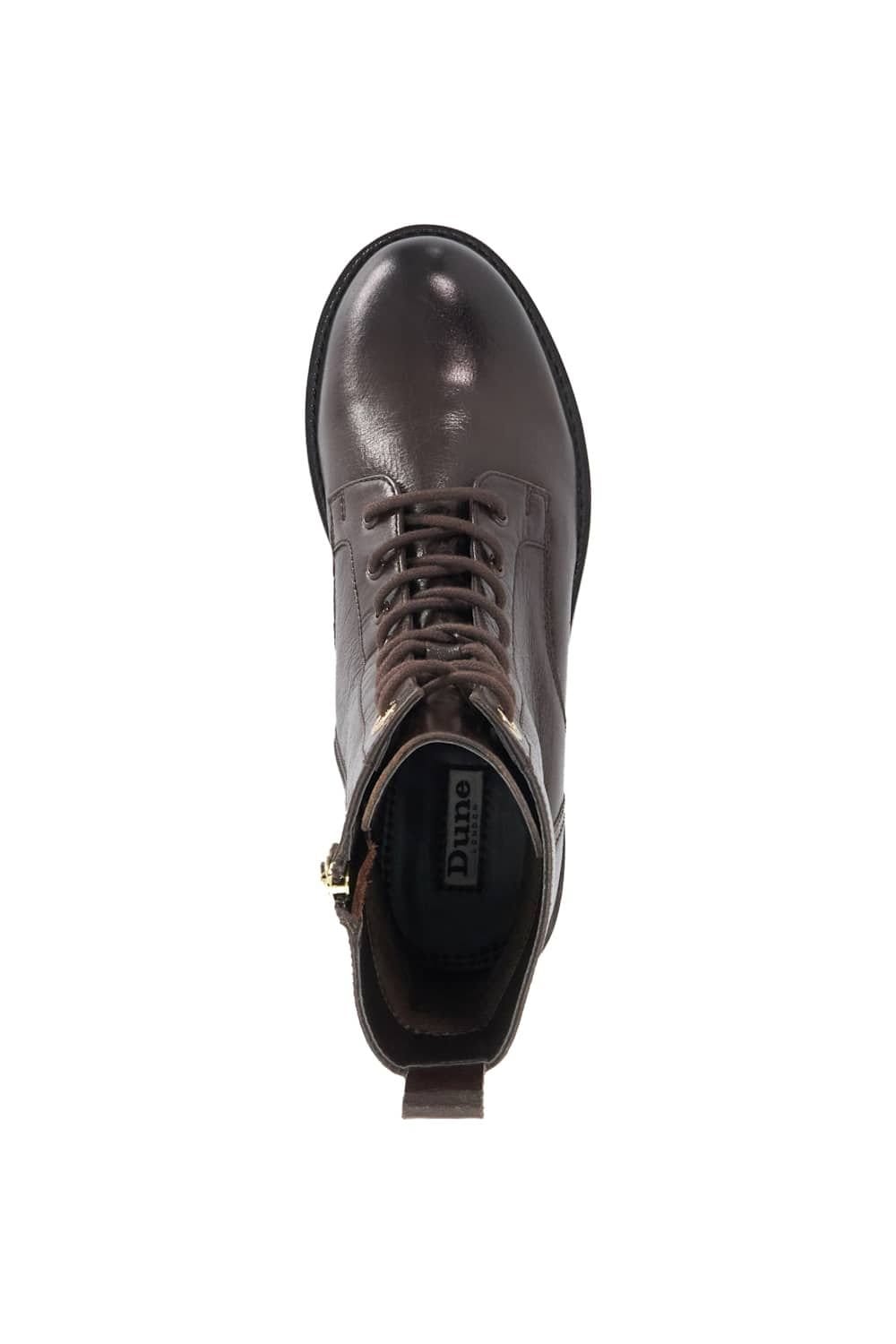 Dune London Dune London Women's 'Pressures' Leather Ankle Boots in Brown - 4