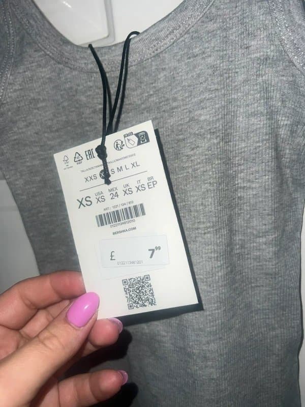 Bershka Zara vest stop grey new