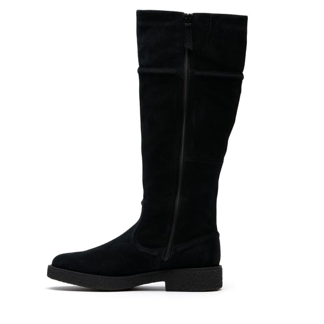 Clarks Clarks Women's Nella Hi Black Suede Knee High Boots - 2