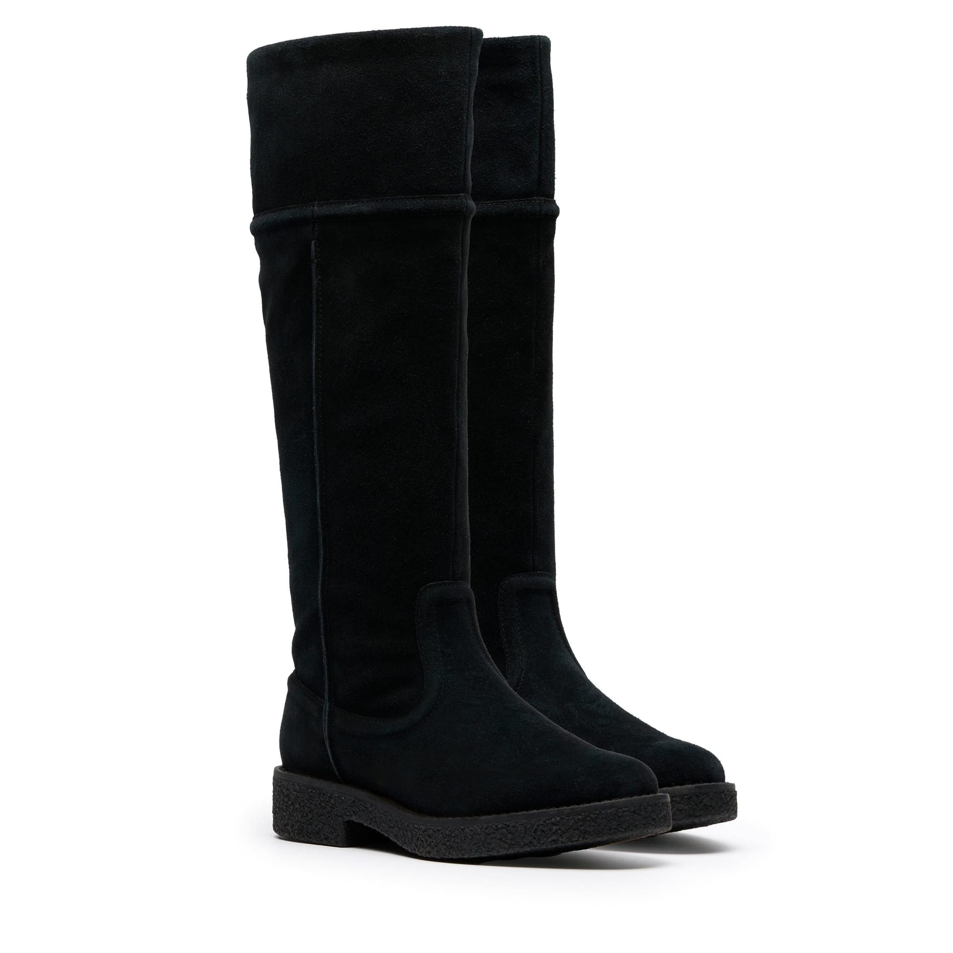 Clarks Clarks Women's Nella Hi Black Suede Knee High Boots - 4