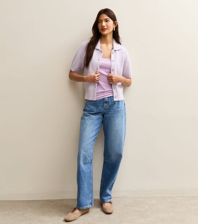 New Look Women's Lilac Square Neck Top New Look - 3